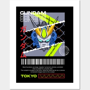 Gundam Streetwear Style Posters and Art